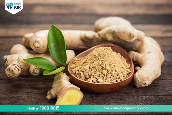 Ginger supports the treatment of decayed molars