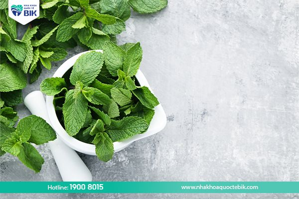 Mint leaves support tooth decay treatment