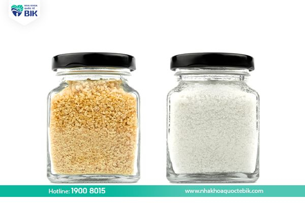 Salt and brown sugar to treat blackened teeth