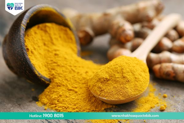 Turmeric helps treat toothache