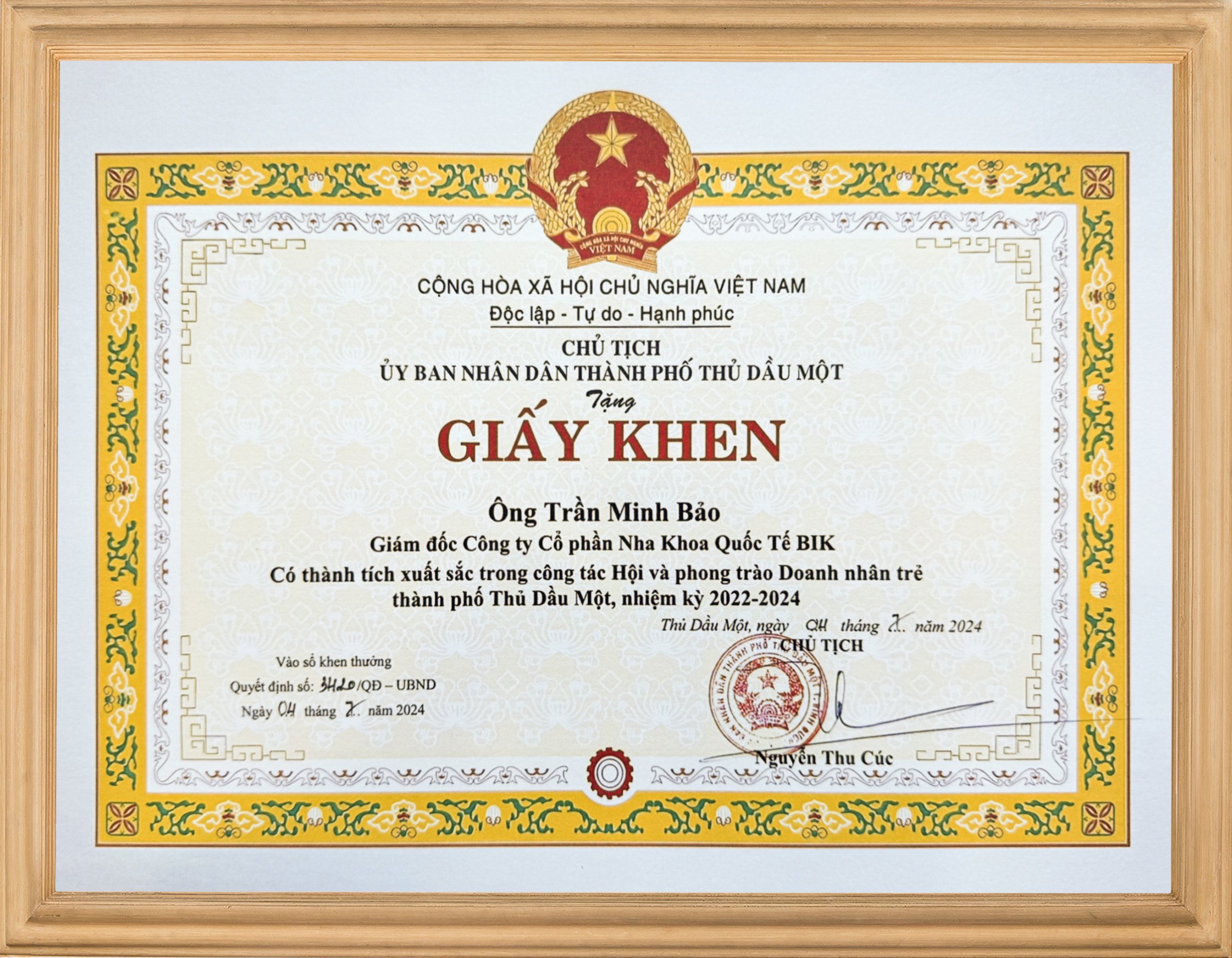 giấy khen