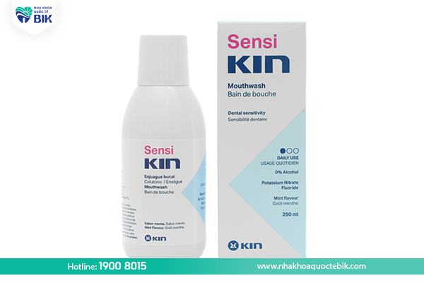 Sensikin mouthwash for receding gums